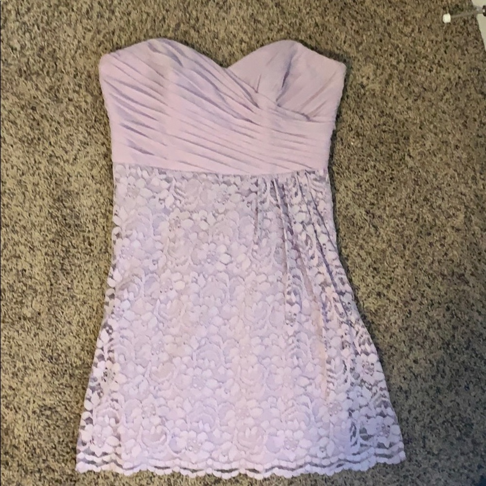 Lilac bridesmaid dress